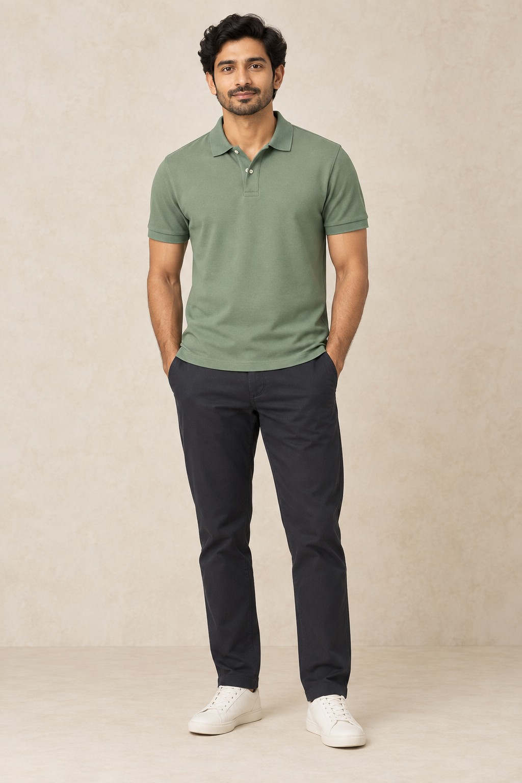 Performance Travel Pique Polo in Charcoal Grey